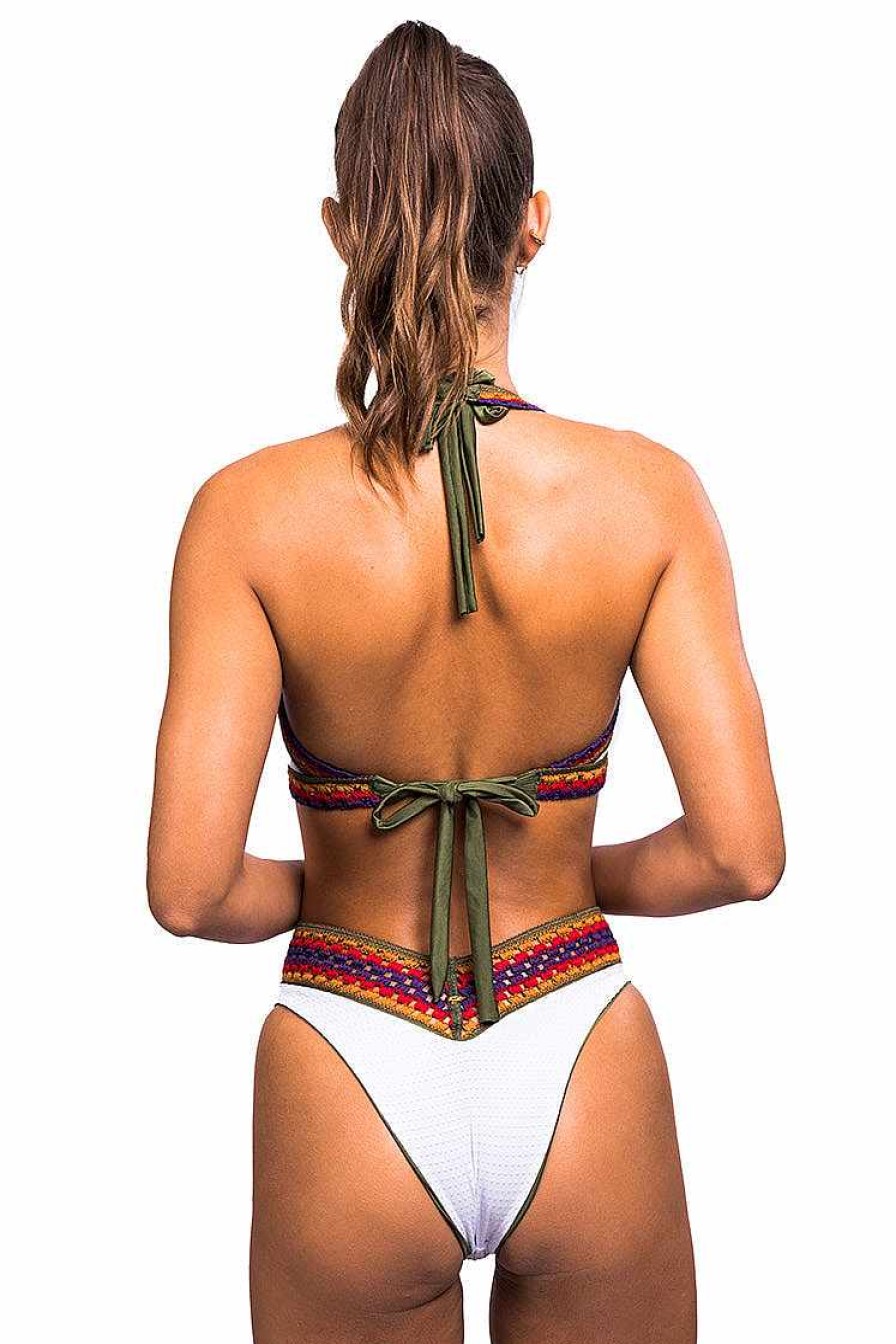 Ropa Despi | Bikini Reversible Beat The Heat - Blanco/Militar