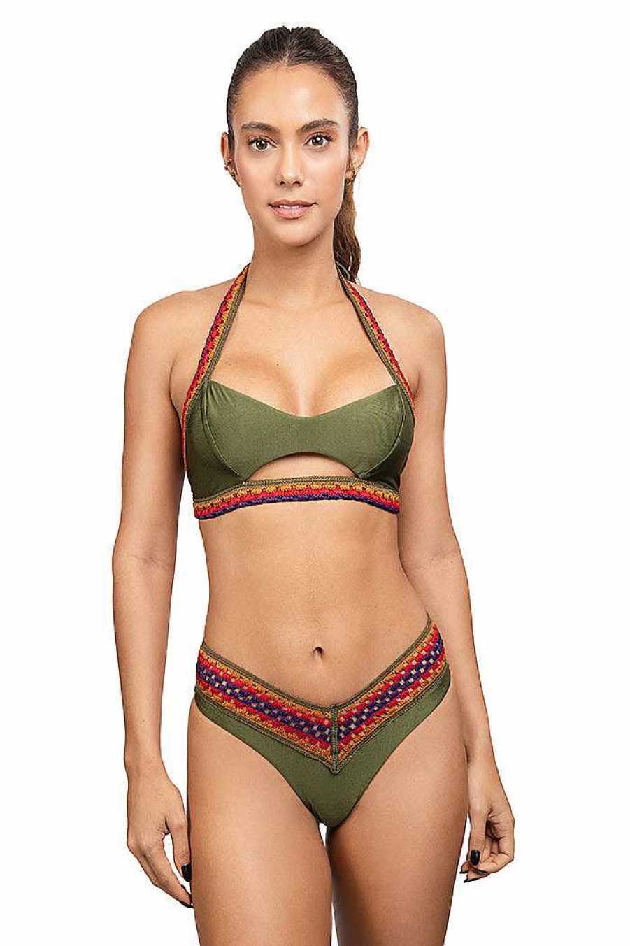 Ropa Despi | Beat The Heat Bikini Reversible - Militar/Blanco