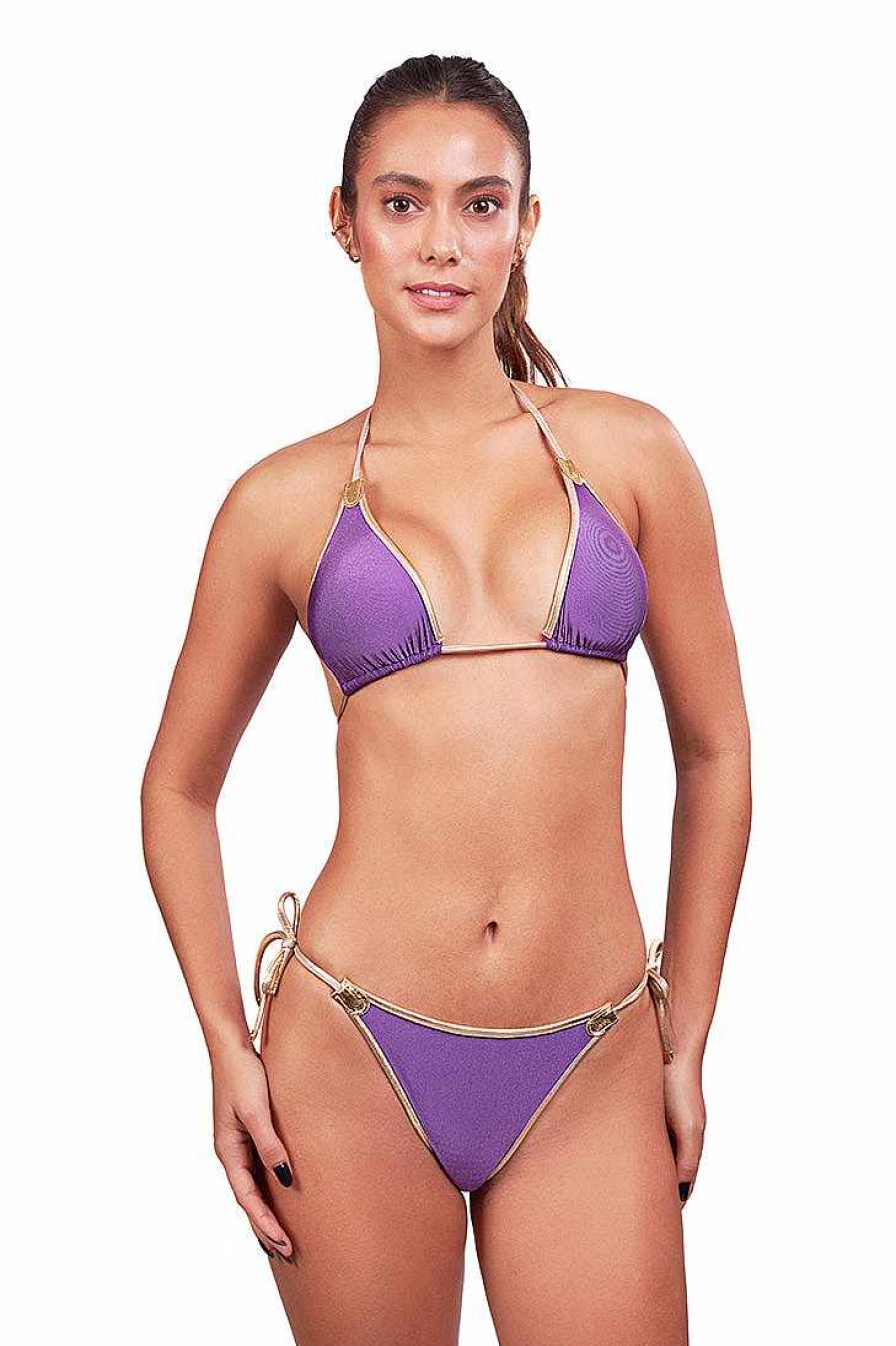 Ropa Despi | Buzios Bikini De Doble Cara - Fraise/Purpura